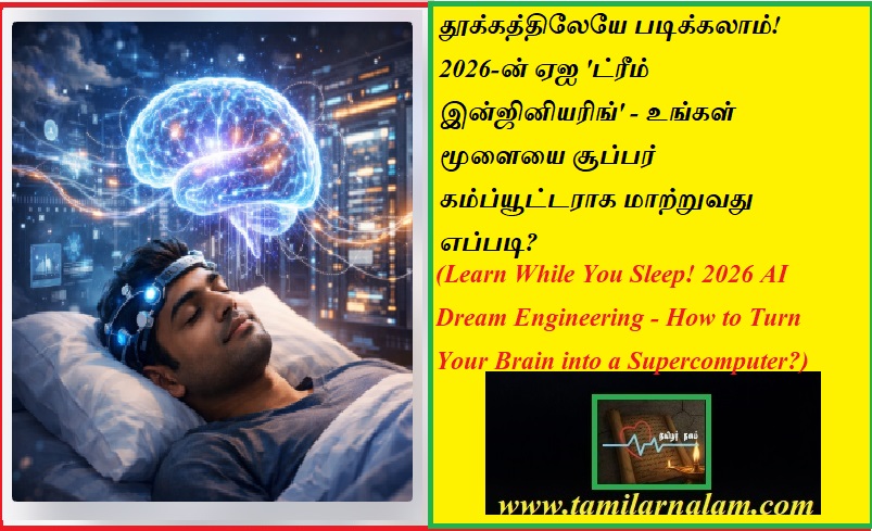 தூக்கத்திலேயே படிக்கலாம்! 2026-ன் ஏஐ 'ட்ரீம் இன்ஜினியரிங்' - உங்கள் மூளையை சூப்பர் கம்ப்யூட்டராக மாற்றுவது எப்படி? | Learn While You Sleep! 2026 AI Dream Engineering - How to Turn Your Brain into a Supercomputer?
