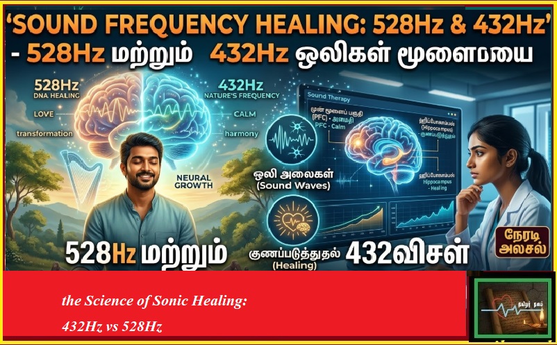 சவுண்ட் ஹீலிங் 2026: 528Hz மற்றும் 432Hz ஒலிகளின் ரகசியம்! மூளையை குணமாக்கும் இசை - தமிழர் நலம் | Sound Frequency Healing: How 528Hz and 432Hz Frequencies Heal Your Brain - Tamilar Nalam