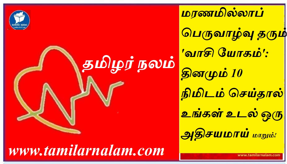 மரணமில்லாப் பெருவாழ்வு தரும் 'வாசி யோகம்': தினமும் 10 நிமிடம் செய்தால் உங்கள் உடல் ஒரு அதிசயமாய் மாறும்! | Vasi Yoga for Immortality: Spend 10 Minutes Daily to Transform Your Body into a Miracle!