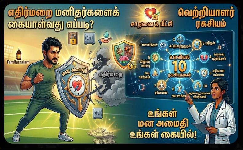 எதிர்மறை மனிதர்களைக் கையாள்வது எப்படி? உளவியல் ரீதியான 10 ரகசியங்கள் - தமிழர்நலம் | How to Handle Negative People? 10 Psychological Secrets for Peace of Mind - TamilarNalam