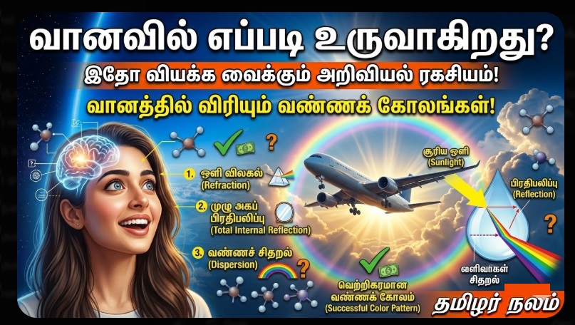 வானவில் எப்படி உருவாகிறது? இதோ வியக்க வைக்கும் அறிவியல் ரகசியம்! | How Rainbows Form Science Facts in Tamil