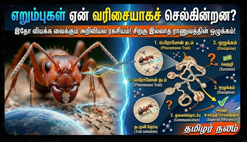 எறும்புகள் ஏன் வரிசையாகச் செல்கின்றன? இதோ வியக்க வைக்கும் அறிவியல் ரகசியம்!  | Why Ants Walk in a Line Science in Tamil