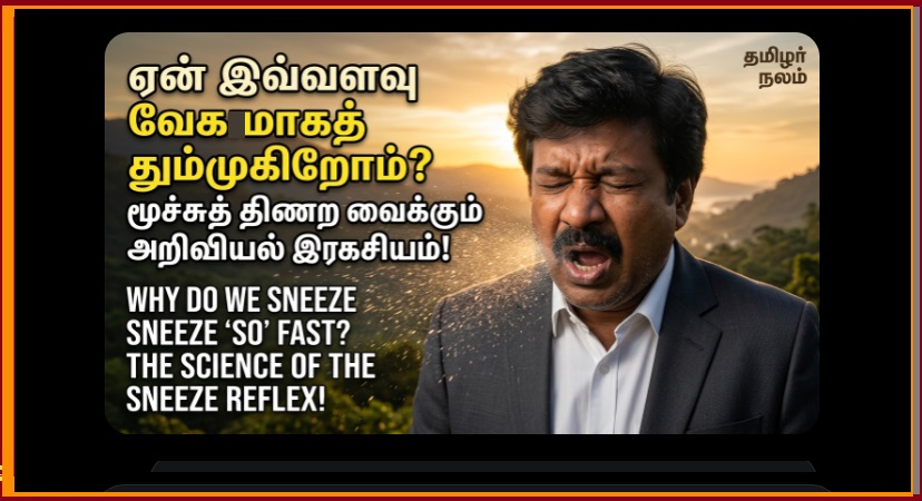 நமது தும்மல் ஏன் இவ்வளவு வேகமாக வருகிறது? இதோ வியக்க வைக்கும் அறிவியல் ரகசியம்! மூக்கின் அவசரச் சிகிச்சை! | Why Do We Sneeze So Fast? Discover the Fascinating Science of the Sneeze Reflex!