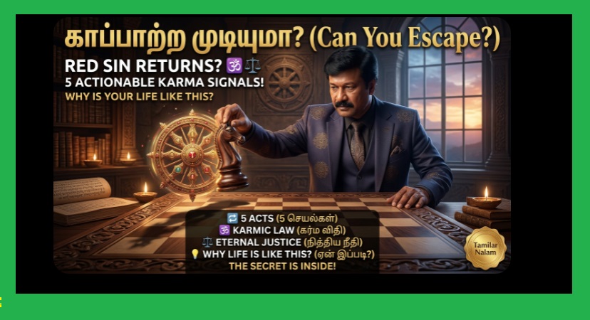 உங்கள் வாழ்க்கையில் வரும் கர்மா சிக்னல்கள்! - செய்த பாவம் துரத்துகிறதா அல்லது புண்ணியம் காக்கிறதா? இதோ அந்த 5 ரகசிய அடையாளங்கள்! 🕉️⚖️✨ | The Karmic Signals of Your Life! 5 Powerful Signs That Your Past Actions are Returning