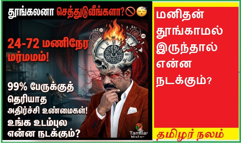 மனிதன் தூங்காமல் இருந்தால் என்ன நடக்கும்? - 24 மணிநேரம் முதல் 72 மணிநேரம் வரை உடலில் ஏற்படும் அதிரடி மாற்றங்கள்! 🚫😴⚠️ | What Happens to the Human Body Without Sleep? From 24 Hours to 72 Hours: A Detailed Guide