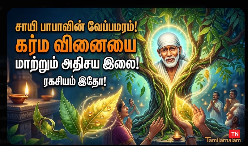 பாபாவின் 'வேப்பமரம்' ரகசியம்: இலைகள் இனிப்பானால் உன் கர்ம வினை முடிந்தது! | The Sweet Neem Leaf of Shirdi: End of Karma and Baba's Blessing