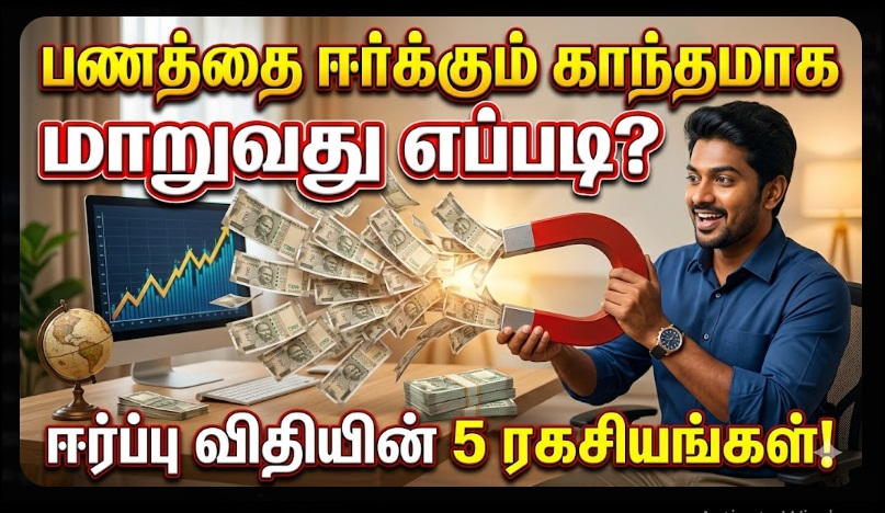 ​பணத்தை ஈர்க்கும் காந்தமாக மாறுவது எப்படி? ஈர்ப்பு விதியின் 5 ரகசியங்கள்! | How to Become a Magnet for Money? 5 Secrets of the Law of Attraction!