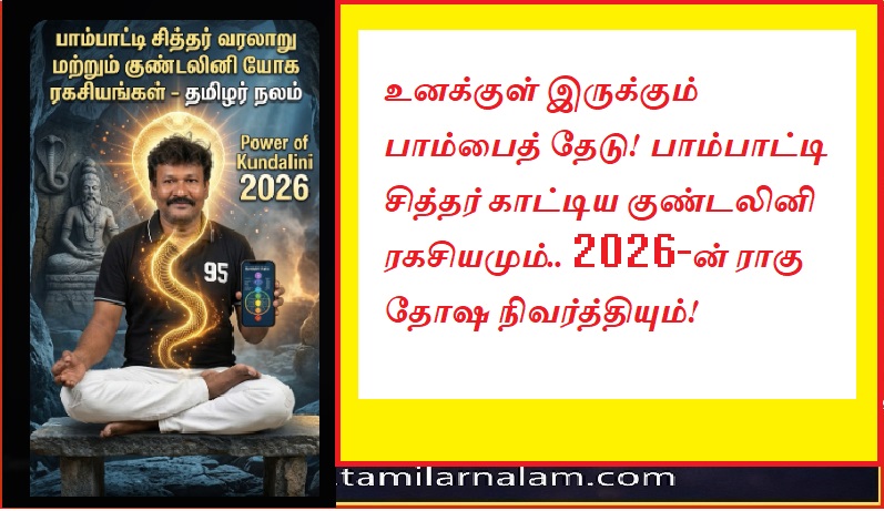 பாம்பாட்டி சித்தர் ரகசியம்: குண்டலினி பாம்பை எழுப்புவது எப்படி? ராகு தோஷம் நீக்கும் மர்மமான வழிபாட்டு முறைகள்! - தமிழர் நலம் | ​The Secret of Pambatti Siddhar: How to Awaken the Inner Serpent? Mysterious Rituals to Clear Rahu Dosha!
