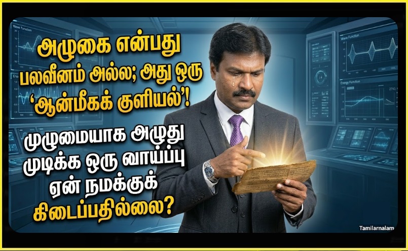 அழுகை எனும் ஆத்ம சுத்தி: 2026-ன் அழுத்தமான உலகில் 'அழுது முடிப்பதன்' அறிவியல் மற்றும் ஆன்மீக ரகசியம்! - தமிழர் நலம் | ​The Sacred Act of Crying: Why 2026 Needs to Understand the Depth of Tears!