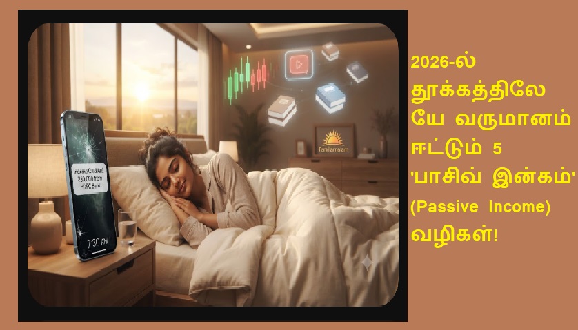 2026-ல் தூக்கத்திலேயே வருமானம் ஈட்டும் 5 'பாசிவ் இன்கம்' (Passive Income) வழிகள்! | 5 Passive Income Streams to Earn While You Sleep in 2026!