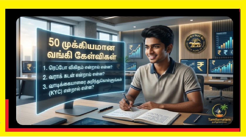 ​வங்கித் தேர்வுகளில் மீண்டும் மீண்டும் கேட்கப்படும் 50 முக்கியக் கேள்விகள்! | 50 Most Repeated Questions in Bank Exams 2026!