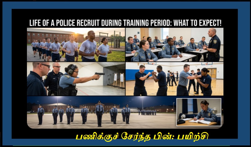 பணிக்குச் சேர்ந்த பின்: பயிற்சி காலத்தில் (Training Period) ஒரு காவலரின் வாழ்க்கை எப்படி இருக்கும்? | Life of a Police Recruit During Training Period: What to Expect!