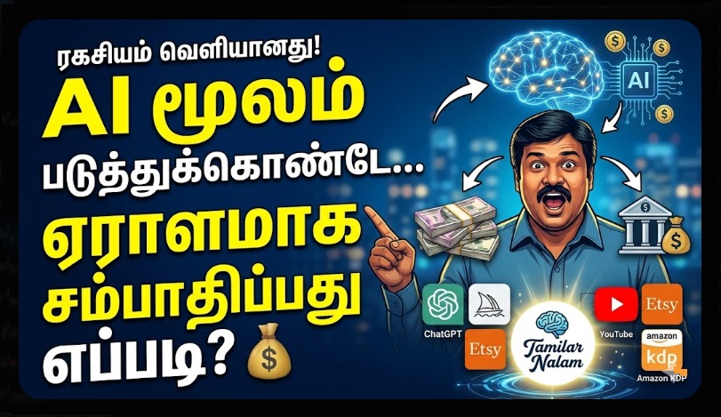 செயற்கை நுண்ணறிவு (AI) மூலம் ‘கைநிறைய’ சம்பாதிப்பது எப்படி? - ரகசிய வழிமுறைகள்! | How to Earn Passive Income using AI Tools? - Secret Strategies!