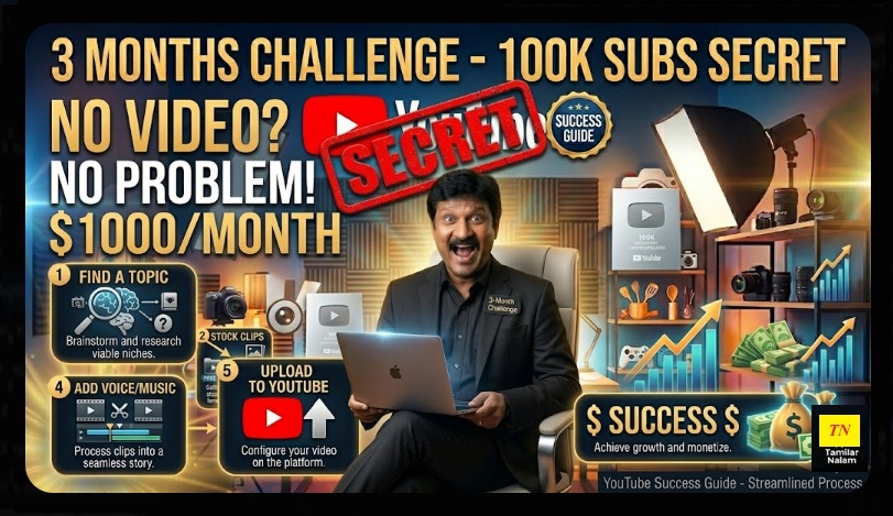 🤫 வீடியோ எடுக்காமலேயே யூடியூப்பில் கல்லா கட்டுவது எப்படி? - 5 ரகசிய வழிகள்! | 🤫 5 Secret Ways to Earn Money on YouTube Without Making Your Own Videos!