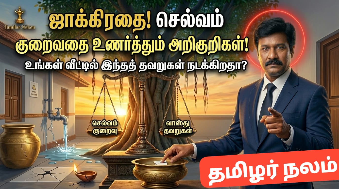 ஜாக்கிரதை! செல்வம் குறைவதை உணர்த்தும் அறிகுறிகள்! உங்கள் வீட்டில் இந்தத் தவறுகள் நடக்கிறதா? | Warning Signs of Financial Decline: Vastu Mistakes That Drain Your Wealth!