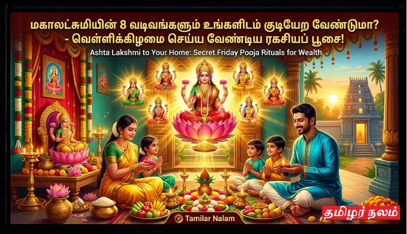 மகாலட்சுமியின் 8 வடிவங்களும் உங்களிடம் குடியேற வேண்டுமா? - வெள்ளிக்கிழமை செய்ய வேண்டிய ரகசியப் பூசை! | Invite Ashta Lakshmi to Your Home: Secret Friday Pooja Rituals for Wealth