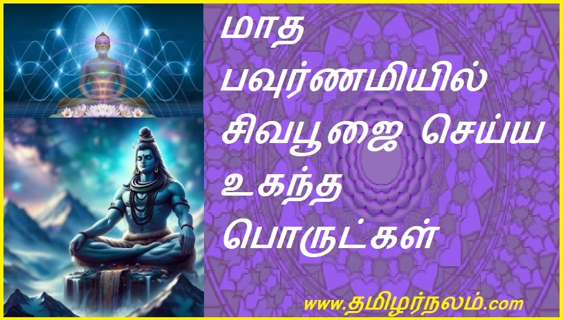 மாத பவுர்ணமியில் சிவபூஜை செய்ய உகந்த பொருட்கள் | Best products for Shiv Pooja on the full moon of the month