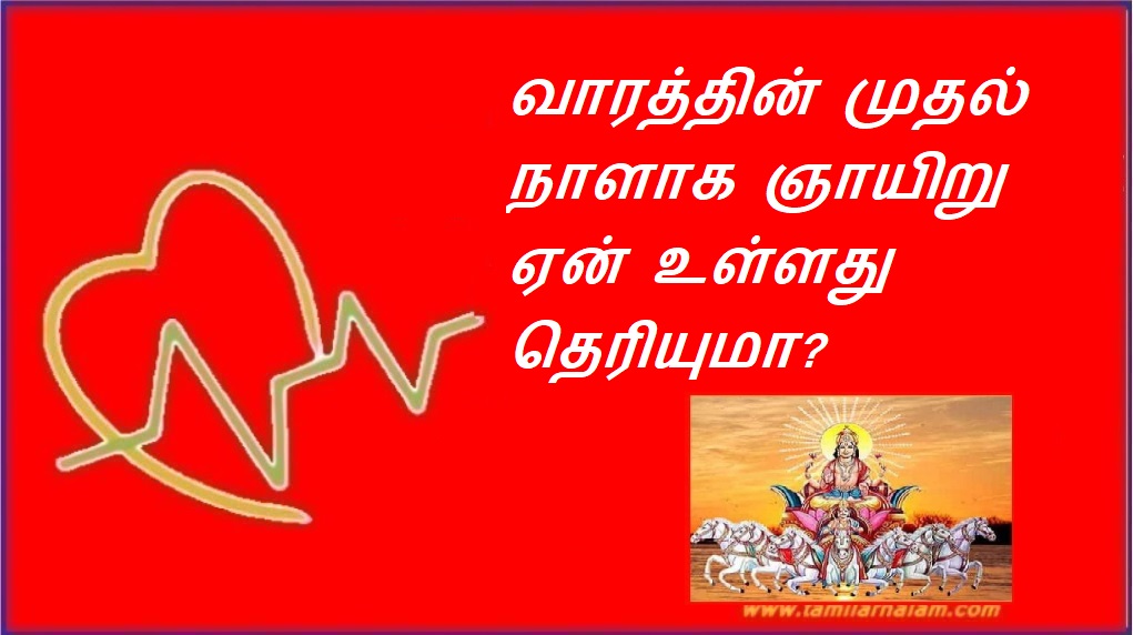 வாரத்தின் முதல் நாளாக ஞாயிறு ஏன் உள்ளது தெரியுமா? | Do you know why Sunday is the first day of the week?