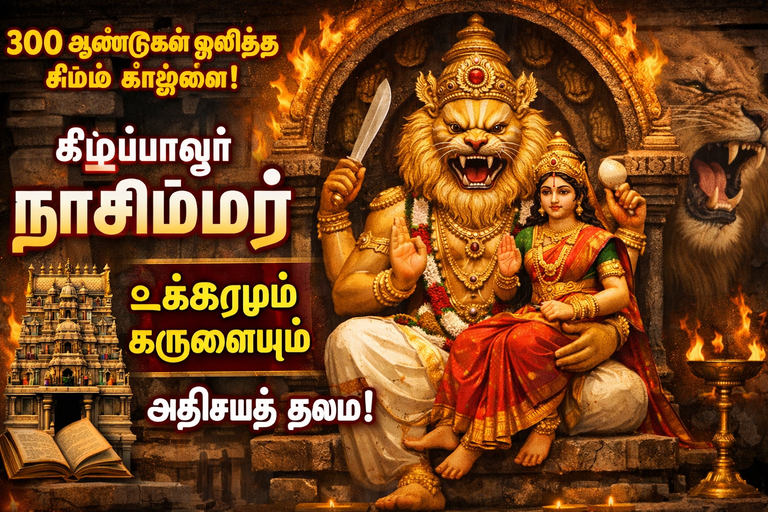 கீழப்பாவூர் நரசிம்மர் கோவில் வரலாறு: 300 ஆண்டுகள் கேட்ட சிம்ம கர்ஜனை ரகசியம்! | தமிழர் நலம் | Keelapavoor Narasimha Temple History: The Divine Roar and 16-Handed Ugra Avatar | Tamilar Nalam