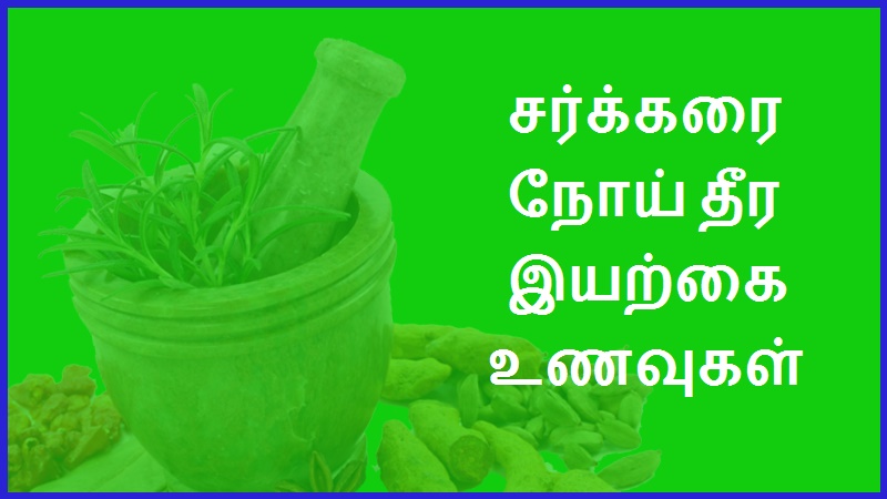 சர்க்கரை நோய் தீர இயற்கை உணவுகள் | Natural foods to cure diabetes