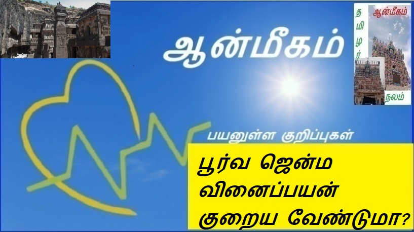 பூர்வ ஜென்ம வினைப்பயன் குறைய வேண்டுமா? | Should pre-genital verb usage decrease?