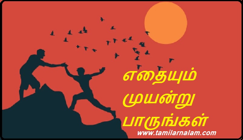 எதையும் முயன்று பாருங்கள் | Try anything