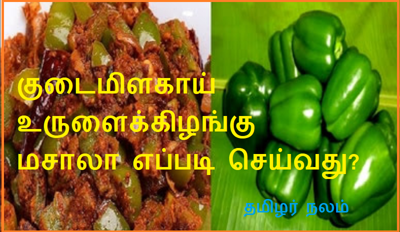 குடைமிளகாய் உருளைக்கிழங்கு மசாலா | Wedge potato spice