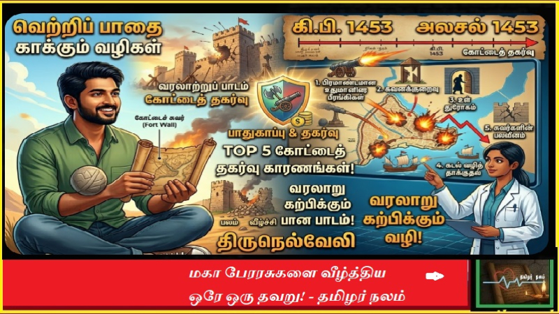 கான்ஸ்டான்டிநோபிள் வீழ்ச்சி 1453: மகா பேரரசுகளை வீழ்த்திய ஒரே ஒரு தவறு! - தமிழர் நலம் | Fall of Constantinople 1453: The Fatal Mistake That Ended Empires - A Lesson on Change by Tamilar Nalam