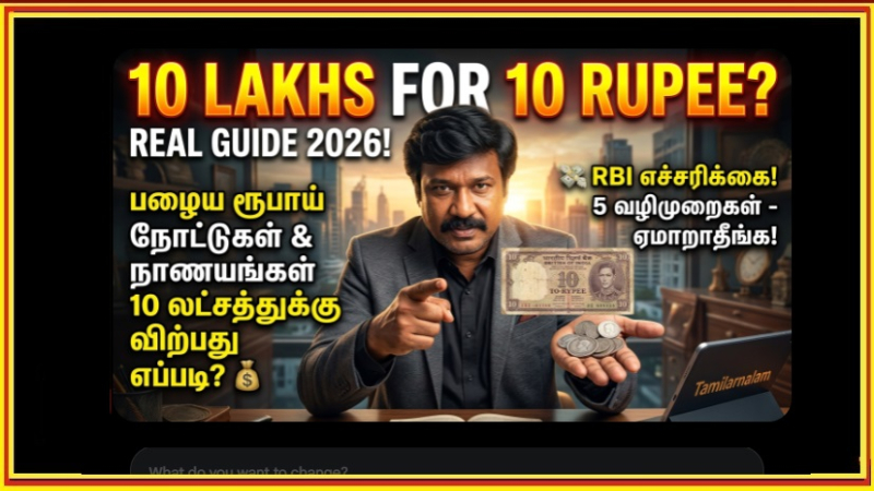பழைய 10 ரூபாய் நோட்டுக்கு 10 லட்சமா? 2026-ல் பழைய நாணயங்களை ஏமாறாமல் விற்க 5 அதிரடி வழிகள்! | Sell Old 10 Rupee Note for 10 Lakhs? How to Sell Old Coins & Notes Safely in 2026 - Ultimate Guide!
