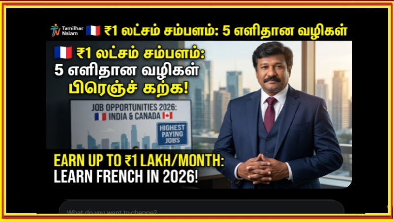 🇫🇷 பிரெஞ்சு மொழி கற்க 5 எளிய வழிகள்: 2026-ல் மாதம் ₹1 லட்சம் வரை சம்பாதிக்கக் பொற்கால வாய்ப்பு!