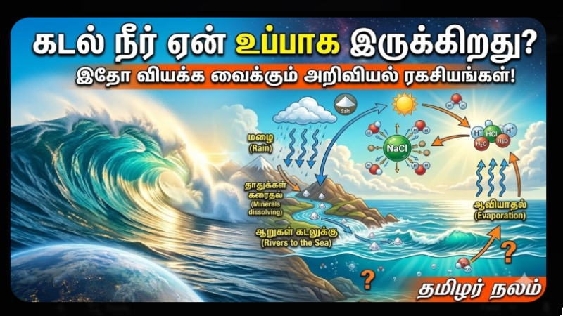 கடல் நீர் ஏன் உப்பாக இருக்கிறது? இதோ வியக்க வைக்கும் அறிவியல் ரகசியங்கள்!