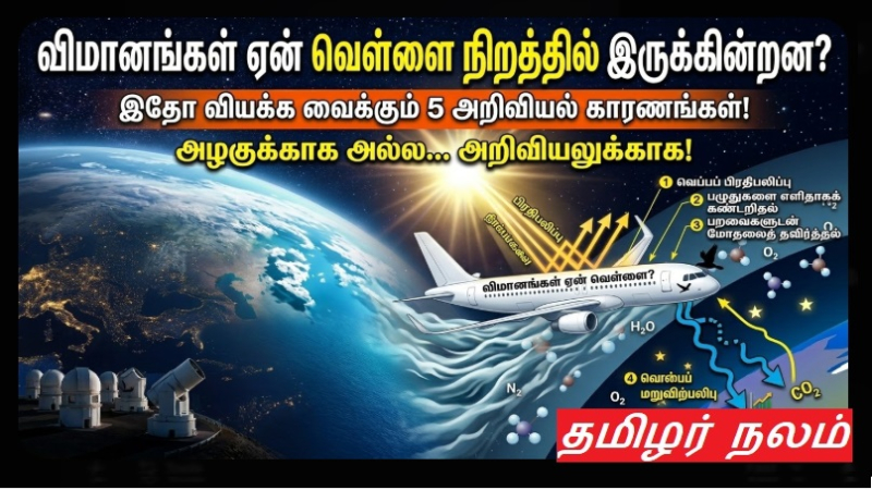 விமானங்கள் ஏன் வெள்ளை நிறத்தில் இருக்கின்றன? இதோ வியக்க வைக்கும் 5 காரணங்கள்!