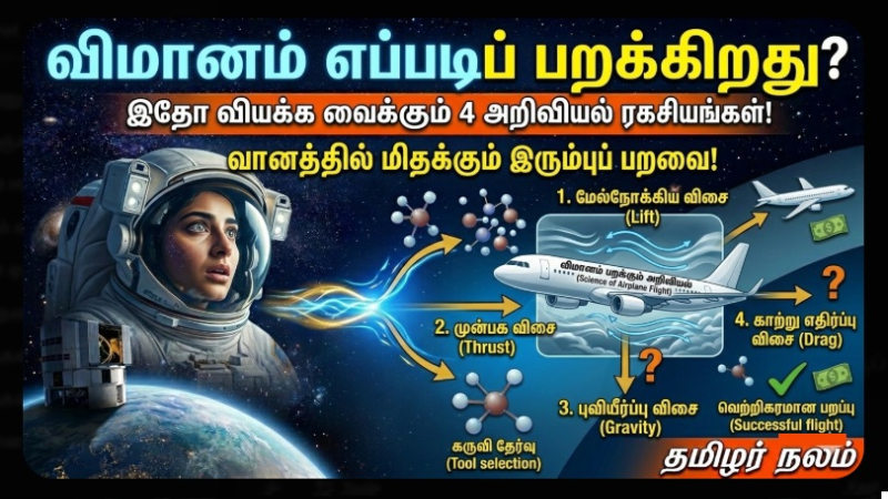 விமானம் எப்படிப் பறக்கிறது? இதோ வியக்க வைக்கும் 4 அறிவியல் ரகசியங்கள்!