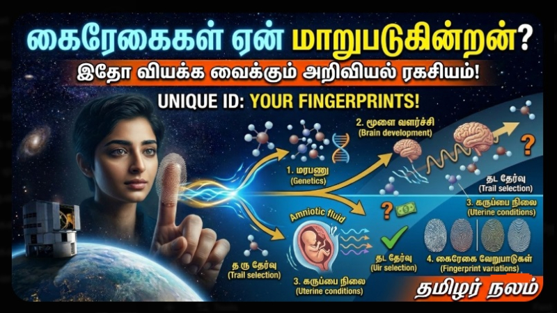 நமது கைரேகைகள் ஏன் ஒருவருக்கொருவர் மாறுபடுகின்றன? இதோ வியக்க வைக்கும் அறிவியல் ரகசியம்!