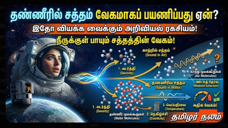 ஒலி அலைகள் தண்ணீரில் வேகமாகப் பயணிப்பது ஏன்? இதோ வியக்க வைக்கும் அறிவியல் ரகசியம்!