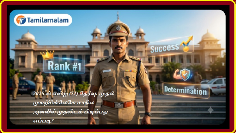 ​2026-ல் எஸ்ஐ (SI) தேர்வு: முதல் முயற்சியிலேயே மாநில அளவில் முதலிடம் பிடிப்பது எப்படி?