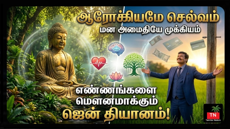 ஜென் தியானம்: மனமில்லா நிலையை அடைவது எப்படி? ஆழ்மனதின் அற்புத சக்திகள்! | தமிழர்நலம் | Zen Meditation Secrets: How to Reach the State of Thoughtlessness? | Tamilar Nalam
