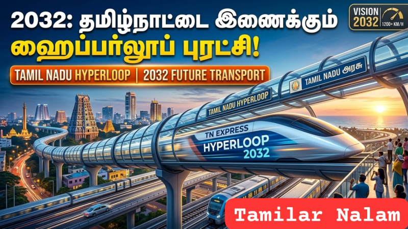 2032 நிலத்தடி ரயில்கள்: தமிழ்நாட்டை இணைக்கும் ஹைப்பர்லூப் புரட்சி! | Tamil Nadu Hyperloop 2032 Future Transport