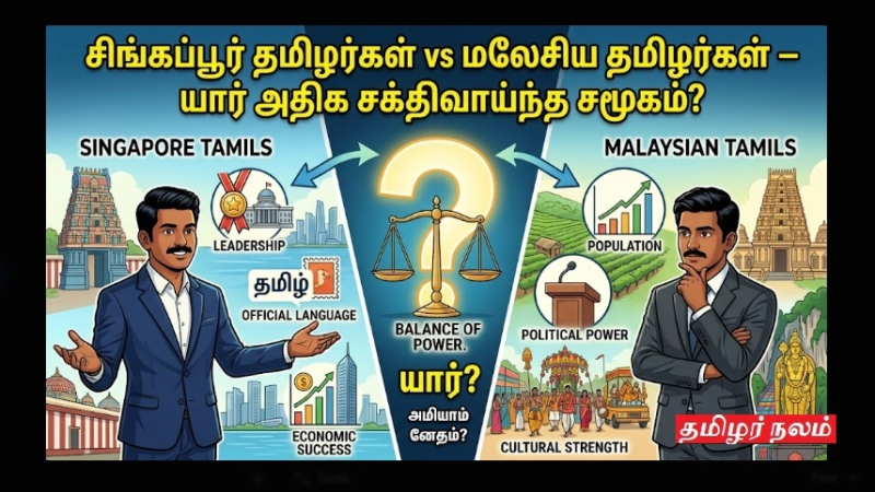 “சிங்கப்பூர் தமிழர்கள் vs மலேசிய தமிழர்கள் – யார் அதிக சக்திவாய்ந்த சமூகம்னு தெரியுமா?” | Singaporean Tamils ​​vs. Malaysian Tamils ​​– Do you know which is the more powerful community?