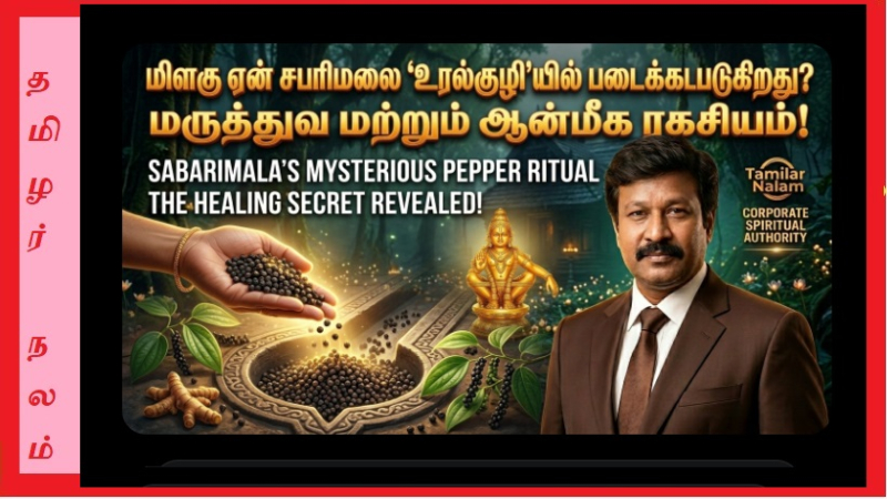 சபரிமலை ‘உரல் குழியில்’ மிளகு போடுவது ஏன்? – அந்த மர்மச் சடங்கின் பின்னால் இருக்கும் நோய் தீர்க்கும் ரகசியம்!