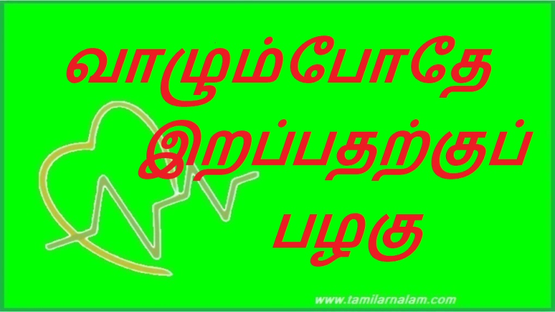 வாழும்போதே இறப்பதற்குப் பழகு | Get used to dying while living