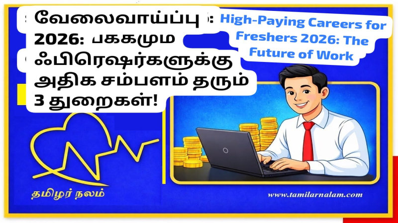 வேலைவாய்ப்பு 2026: ஃபிரெஷர்களுக்கு அதிக சம்பளம் தரும் 3 துறைகள்!