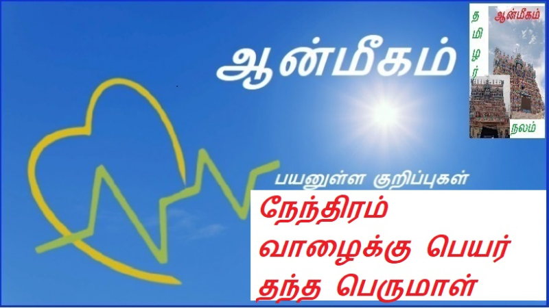 நேந்திரம் வாழைக்கு பெயர் தந்த பெருமாள் | Perumal gave the Nendram banana its name