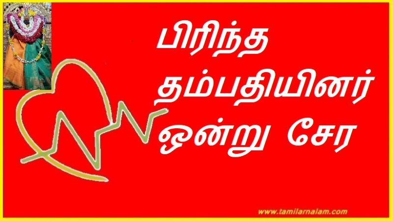 பிரிந்த தம்பதியினர் ஒன்று சேர
