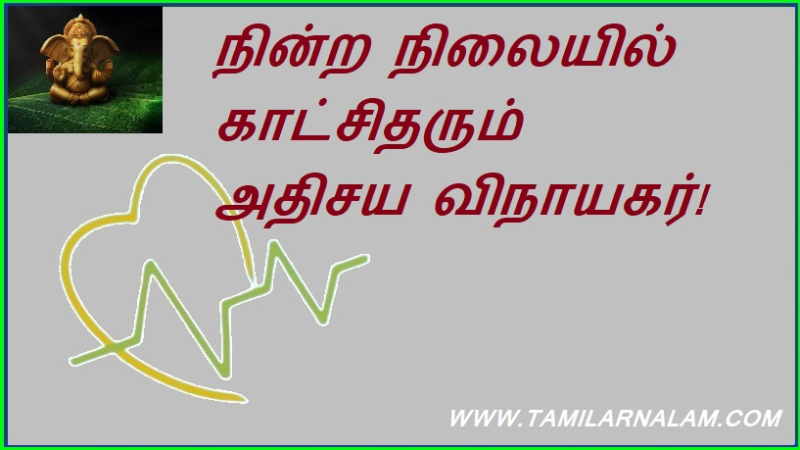 நின்ற நிலையில் காட்சிதரும் அதிசய விநாயகர்!