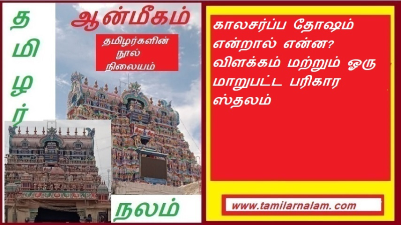 காலசர்ப்ப தோஷம் என்றால் என்ன? விளக்கம் மற்றும் ஓரு மாறுபட்ட பரிகார ஸ்தலம்  | What is Kalasarpa Dosha Explanation and a different place of remedy