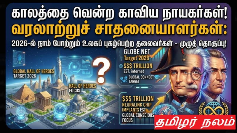 வரலாற்றுச் சாதனையாளர்கள்: 2026-ல் நாம் போற்றும் உலகப் புகழ்பெற்ற தலைவர்கள் - முழுத் தொகுப்பு!