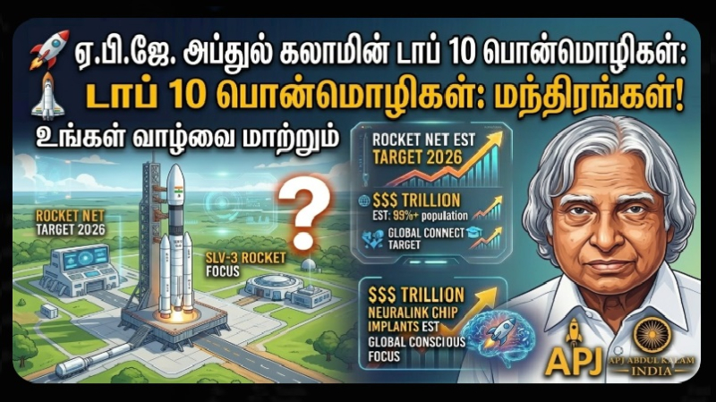 🚀 ஏ.பி.ஜே. அப்துல் கலாமின் டாப் 10 பொன்மொழிகள்: உங்கள் வாழ்வை மாற்றும் மந்திரங்கள்! (2026 Edition)