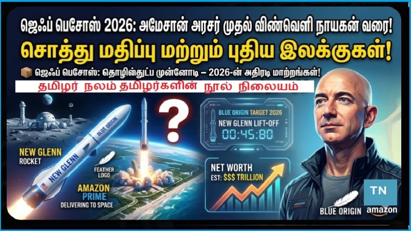 ஜெஃப் பெசோஸ் 2026: அமேசான் அரசர் முதல் விண்வெளி நாயகன் வரை! சொத்து மதிப்பு மற்றும் புதிய இலக்குகள்!